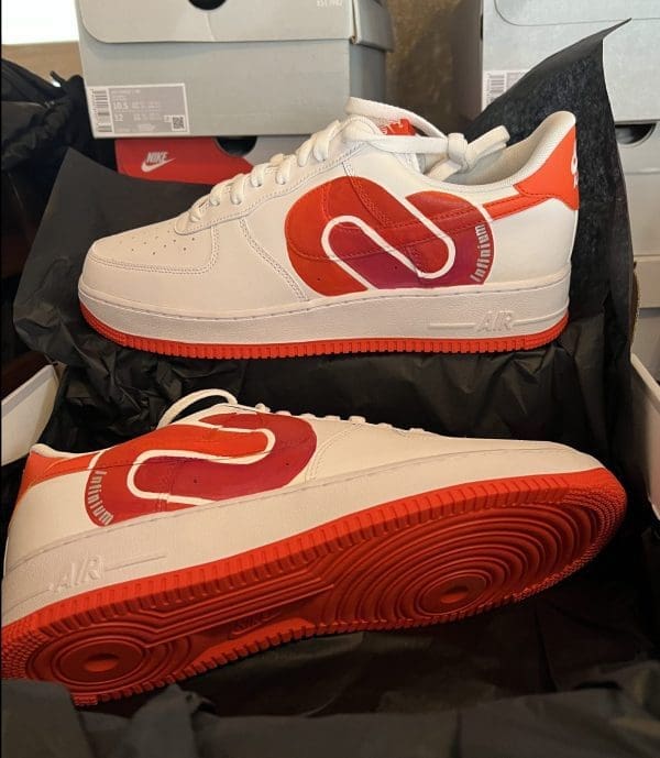 infinium construction customised sneakers