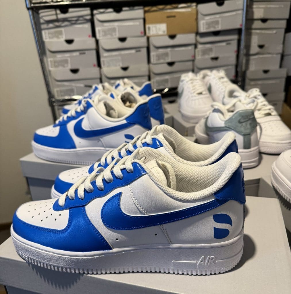 custom branded sneakers for business