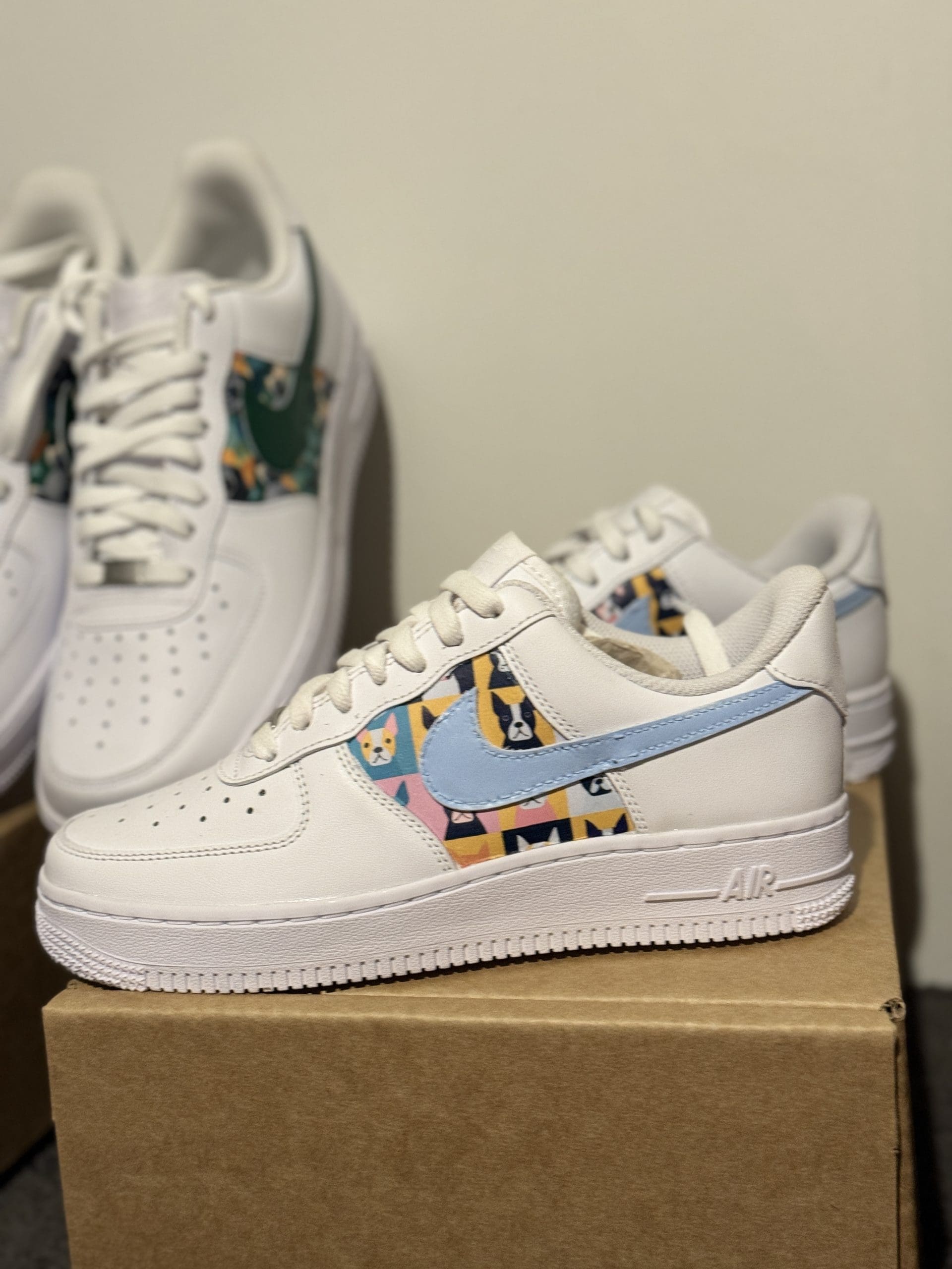 business logo on sneakers
