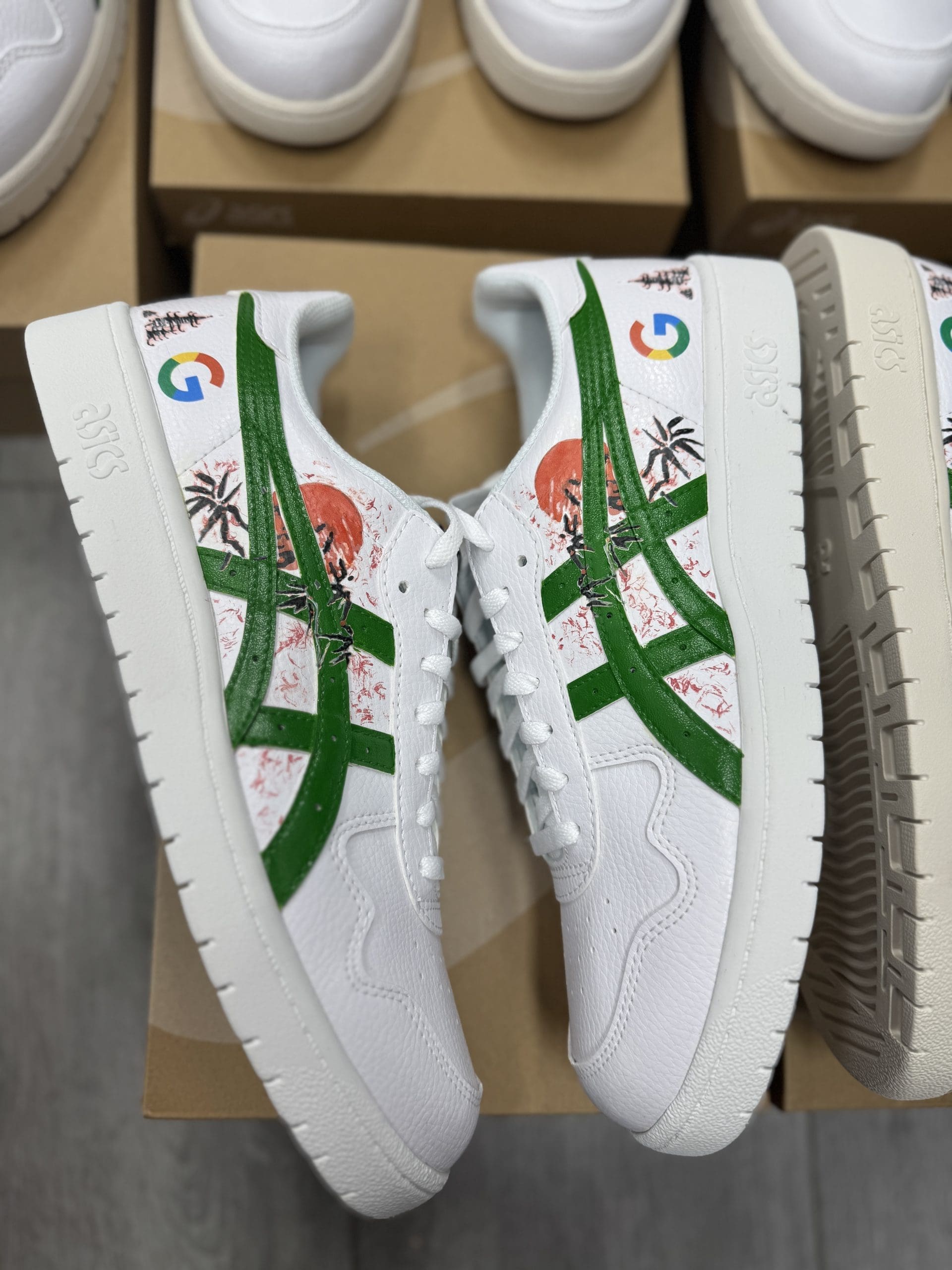 customised Asics Japan shoes