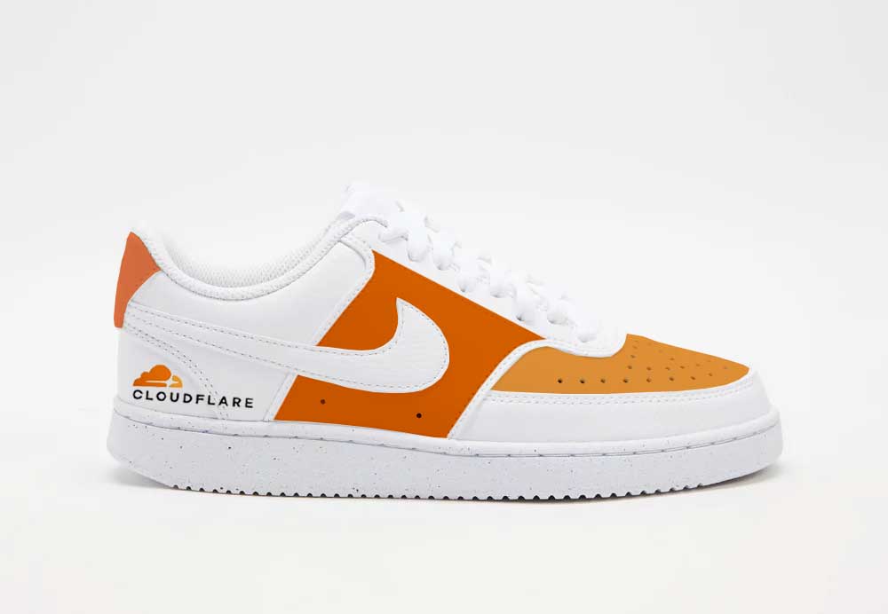 Cloudflare Custom Court Nike sneakers