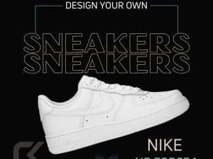 design your own branded custom Nike Air force 1 sneakers
